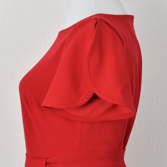 Calvin Klein Belted Short Sleeve Jumpsuit - 8 - Picture 3 of 9